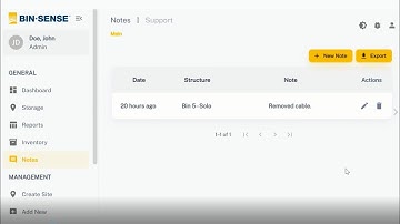 Bin-Sense® Notes Page - Web Dashboard (4)