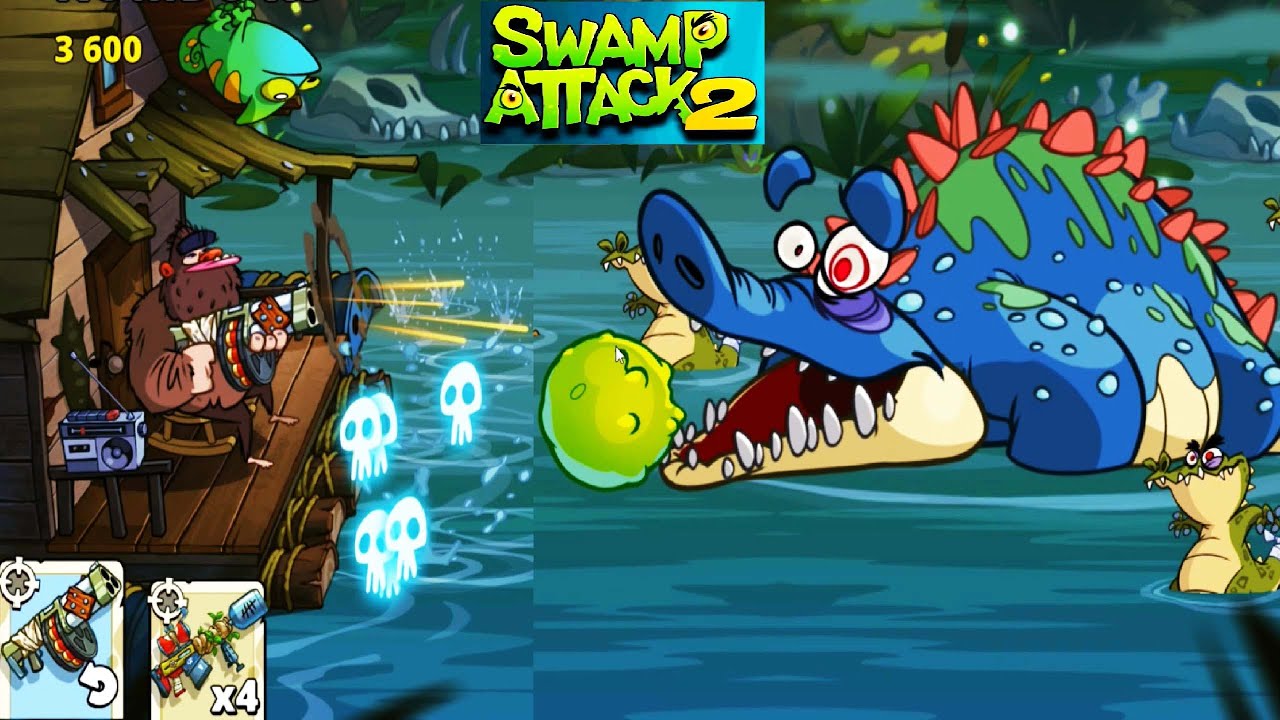 Игра крокодилы на болоте. Swamp Attack 2 боссы. Игра Свамп атак 2. Свамп атак 2 монстры. Крокодил из Свамп атак 2.