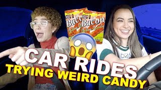 Car Rides  Trying Weird Candy with Carol  Merrell Twins