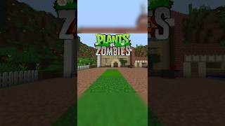 растения VS Зомби - в майнкрафт  #shorts#minecraft#майнкрафт