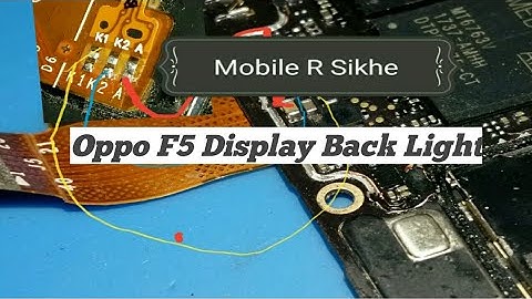 Oppo F5 Display Back Light Solution || Jumper Ways