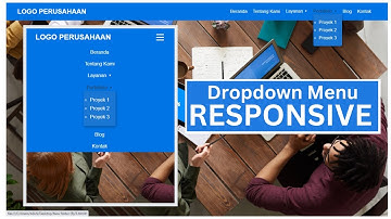 Membuat Dropdown Menu Responsif dengan HTML dan CSS  - Tutorial Pemula