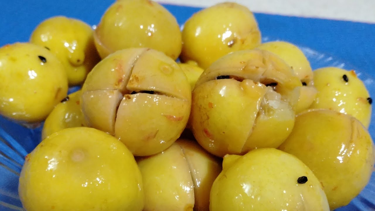 مخلل#لمون#معصفر#طريقه المحلات بالزبط😋 - YouTube