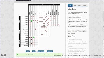 Logic Puzzle #20 || 09.06.20 || 4*5 Challenging || Puzzle Baron
