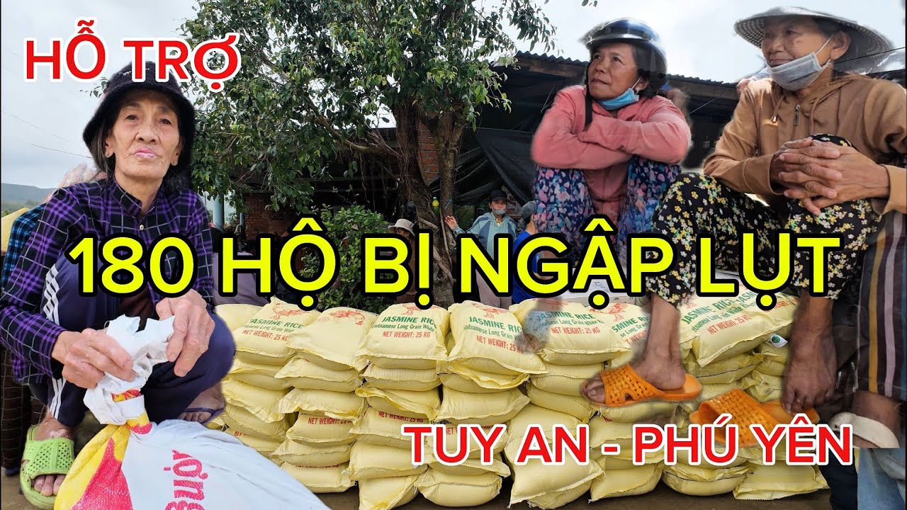 Hỗ Trợ | Tặng Quà Cho 180 Hộ Dân Bị Ngập Lụt Ở Tuy An - Phú Yên 