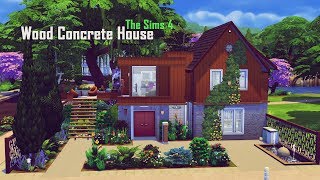 The Sims 4 House Build | Wood Concrete House