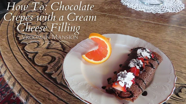 How to: Chocolate Crepes with a Cream Cheese Filling