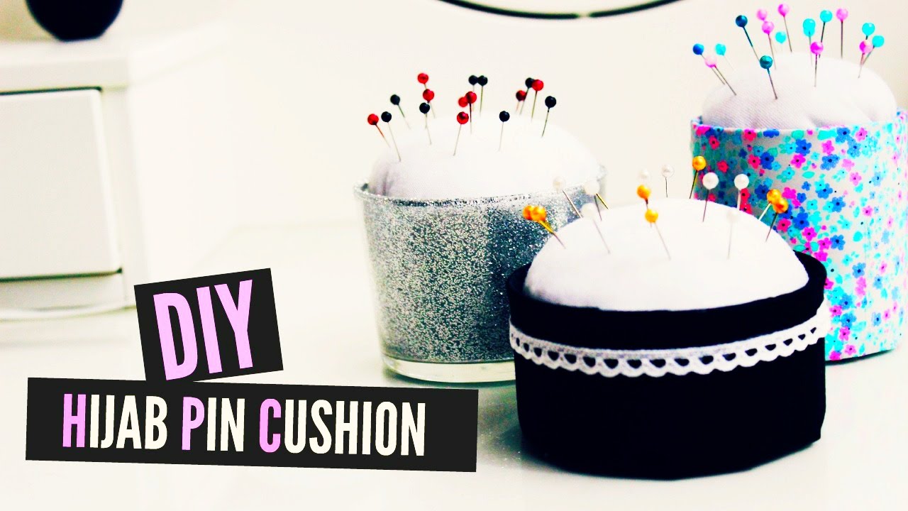 DIY  Hijab Pin Cushion - Rangement épingles à hijab - YouTube