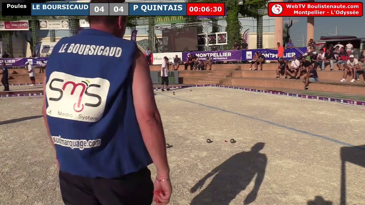 Miniature : Odyssée 2018 à Montpellier - 3èmes de poules LE BOURSICAUD vs QUINTAIS, fin de MILEI vs HUREAU