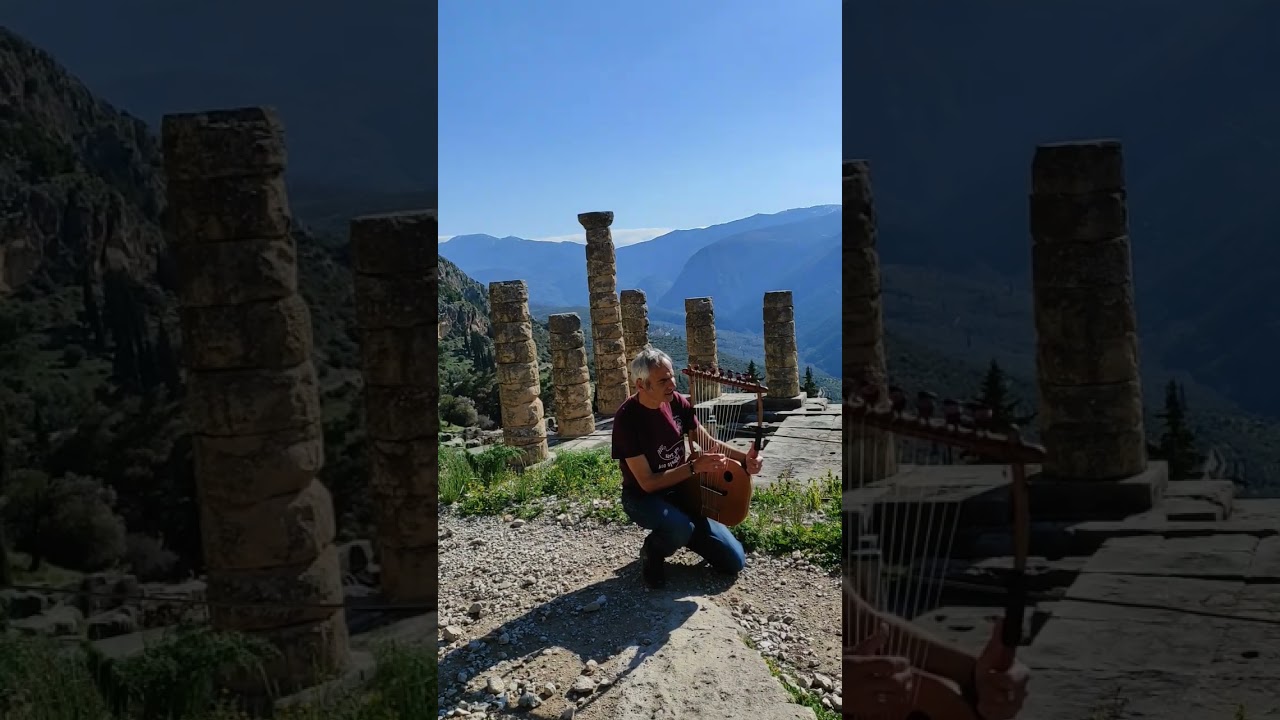 Παρακολούθηση Kleopas plays Ancient Greek lyre in front of the Temple of Apollo in Delphi στο YouTube Παρακολούθηση Kleopas plays Ancient Greek lyre in front of the Temple of Apollo in Delphi στο YouTube