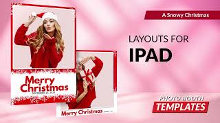 A Snowy Christmas Photo Booth Templates Theme | PhotoBoothTemplates.com screenshot 3