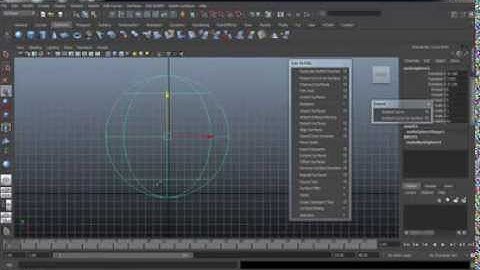 Maya Edit Nurbs menu part1
