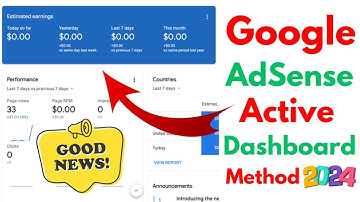 How to Make Google AdSense Active Dashboard 2024 || How to Create Google AdSense Active Dashboard