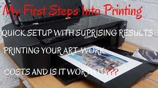 New Printer Canon Pixma IP8750 Set-Up Total Cost - PRINTING ART-WORK Will I Get My Money Back!!