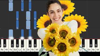 Tienes en los Ojos Girasoles - Piano Tutorial