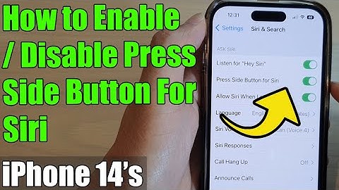 iPhone 14/14 Pro Max: How to Enable/Disable Press Side Button For Siri