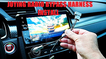 10th Gen Civic Joying head unit radio bypass Harness install #CivicSi