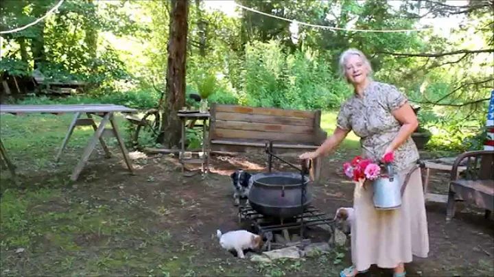 In the Outdoor Living Room With Miss Vicki