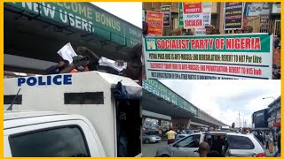 BREAKING: WATCH WHAT Þ0LIC€ DID TO ÞŔOT€ST€RŚ & JOÙRNAL1STS OVER PETROL H1K€