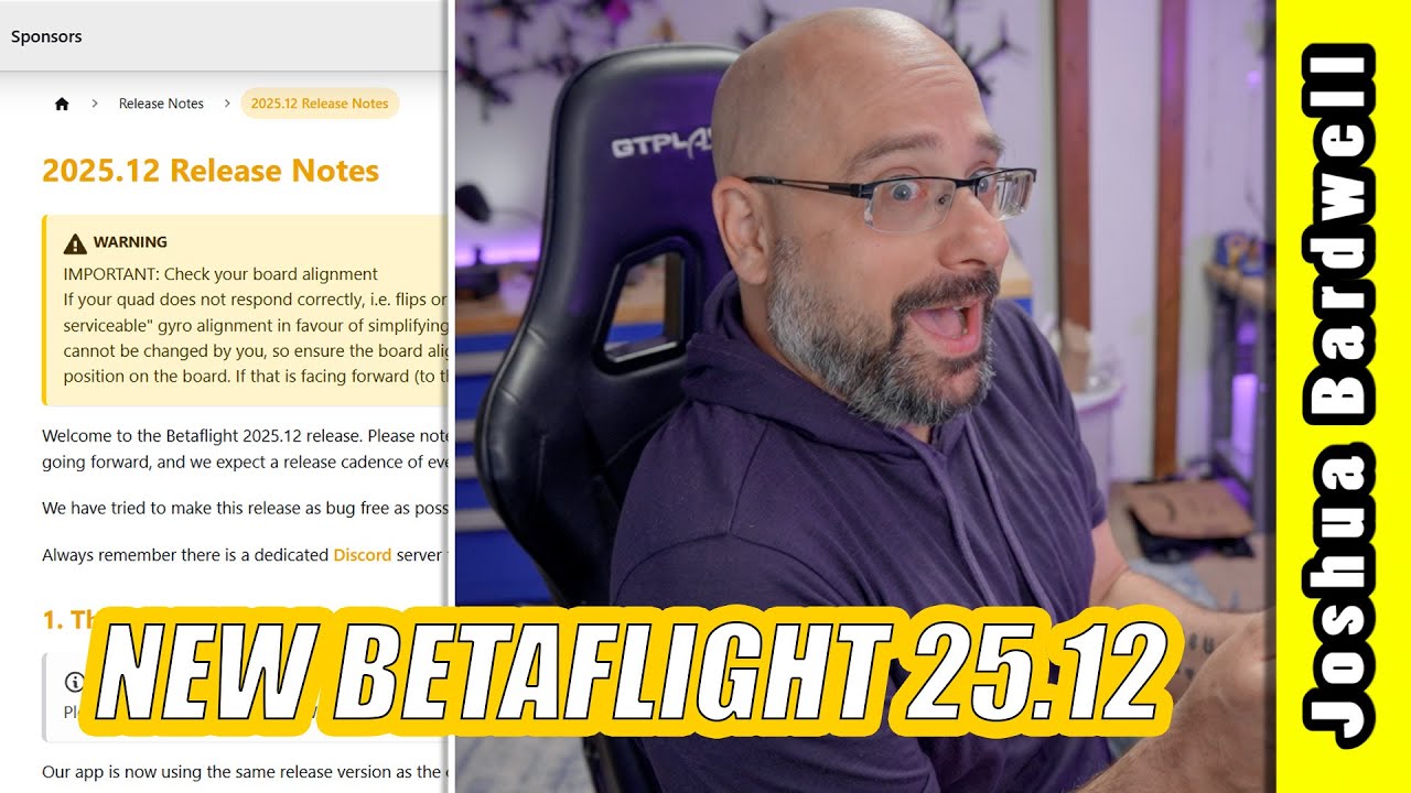 Betaflight 25.12 (was 4.6) brings new Turtle Mode and more!