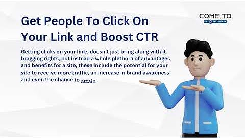 Come.To - Get People To Click On Your Link and Boost CTR - Simple and fast URL shortener