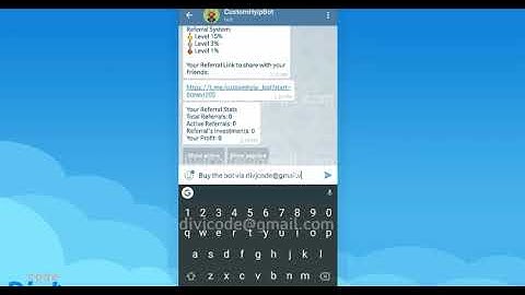 Telegram INVESTMENT BOT (Bot + Admin Panel)