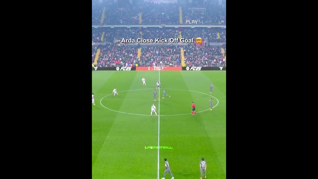 Arda Guler Almost Scored A Kick Off Goal Shorts Football Soccer