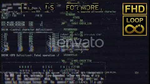 System Failure Retro HUD | Motion Graphics - Videohive template