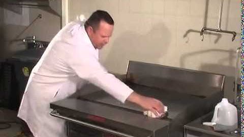 MagiKitch n Chrome Griddle Cleaning