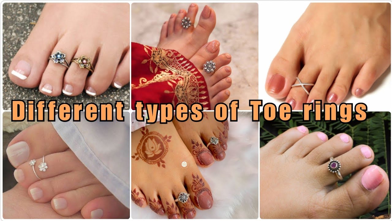 different types of Toe rings || #silver Toe Ring Designs #2023 | Bichiye  Design | - YouTube