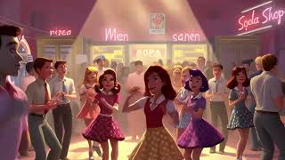 Retro Rhythm Night Pixar-Style 1950S Animation