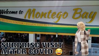 JAMAICA FOR THE FIRST TIME AFTER COVID! Surprising Families and Friends. PART 1 Travel Vlog