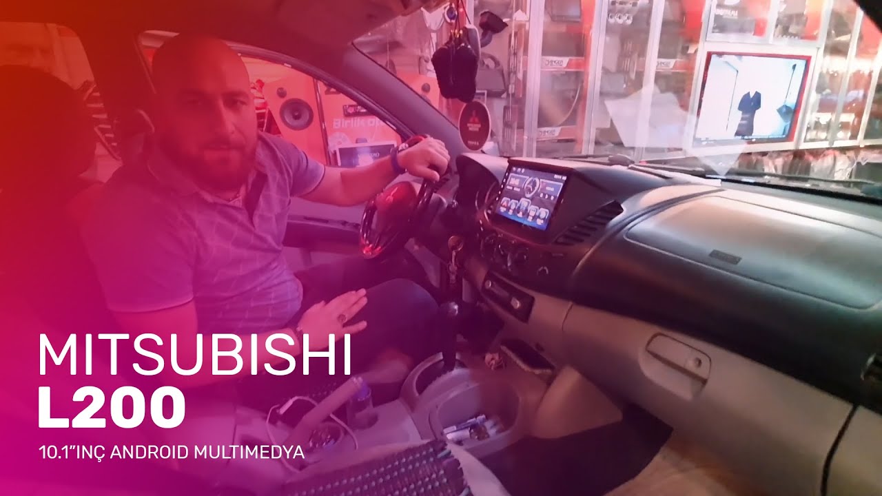 Mitsubishi L200 // 10.1"inç Android Multimedya Uygulamamız