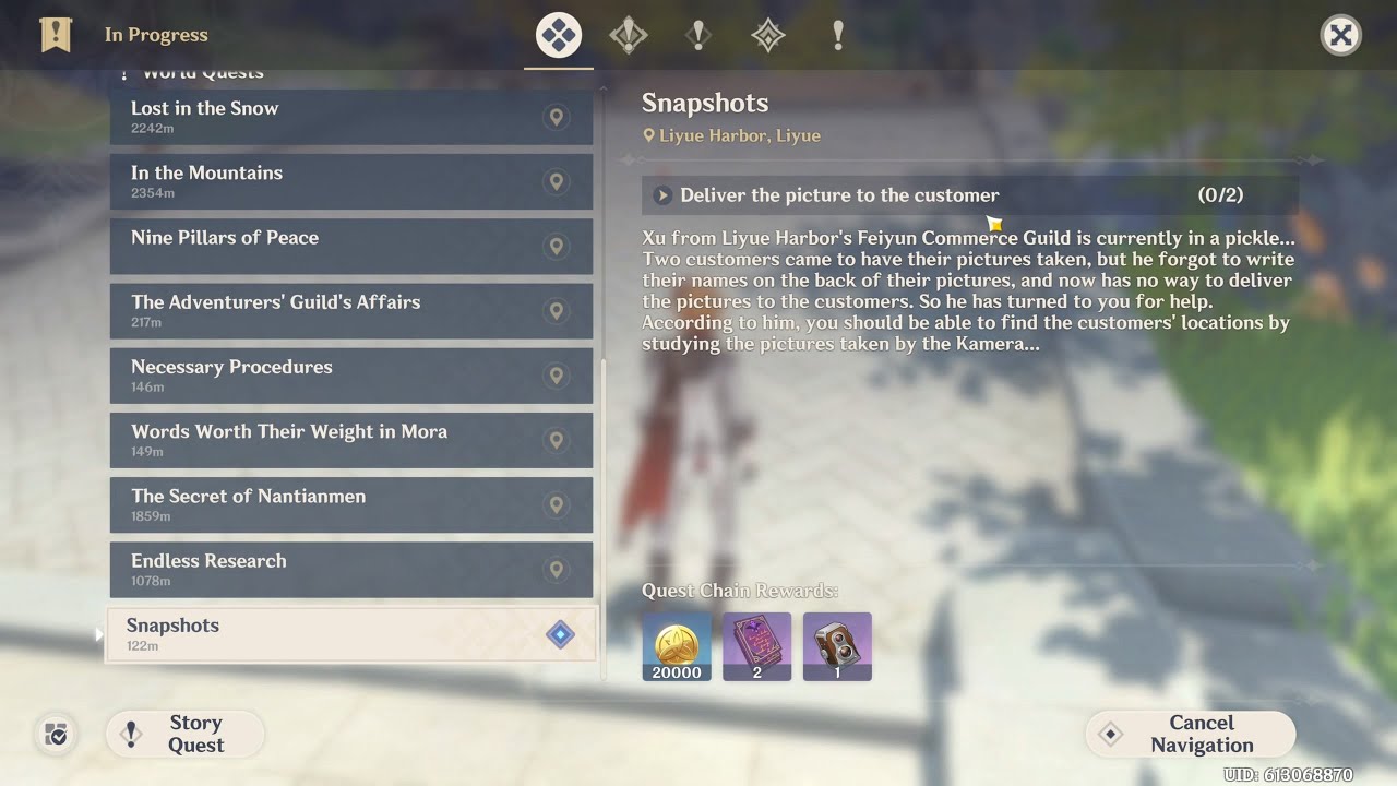 Snapshots Deliver the Picture to the Customer Genshin Impact [2K