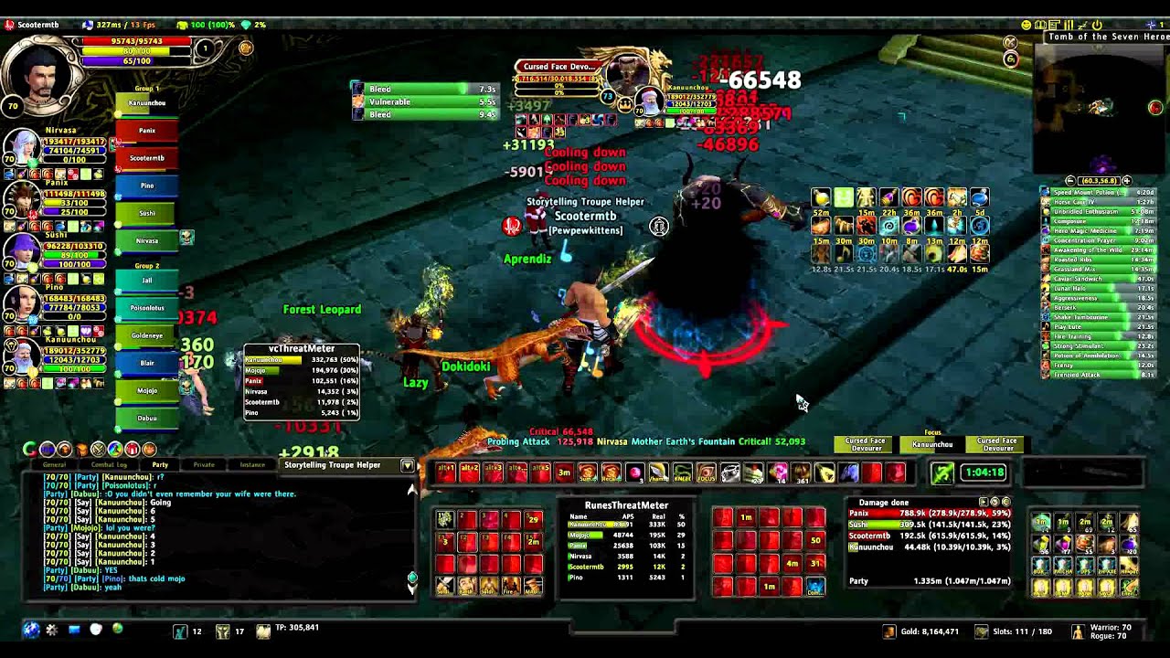 TOSH (hard) - 7th Boss Cursed Face Devourer [W/R] - Runes of Magic