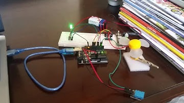 Arduino project - LED, temperature sensor, fan