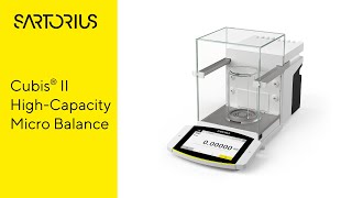 Cubis® II Ultra-High Resolution | High-Capacity Micro Balance