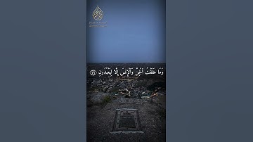 وما خلقت الجن والإنس إلا ليعبدون|| سورة الذاريات||أحمد عصام #quran #سورة #قرآن #qurantilawat #surat