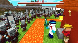 【マイクラ】1週間「襲撃者」が襲ってくる世界でセキュリティハウス生活してみた結果！？