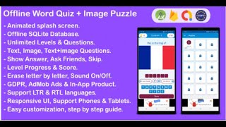 Offline Word Quiz + Image Guess Puzzle Game for Android screenshot 3