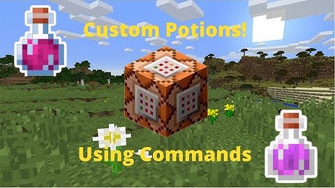 How to make custom potion effects!