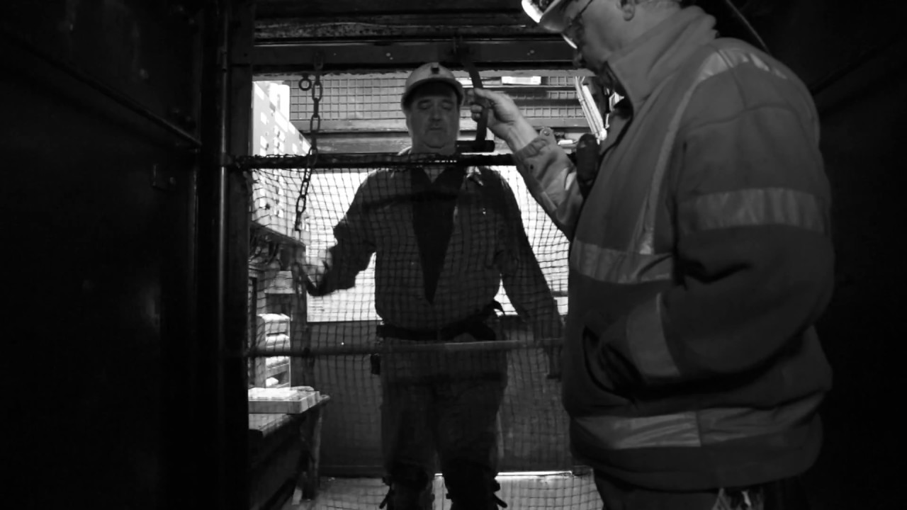 Caphouse Colliery Cage Descent