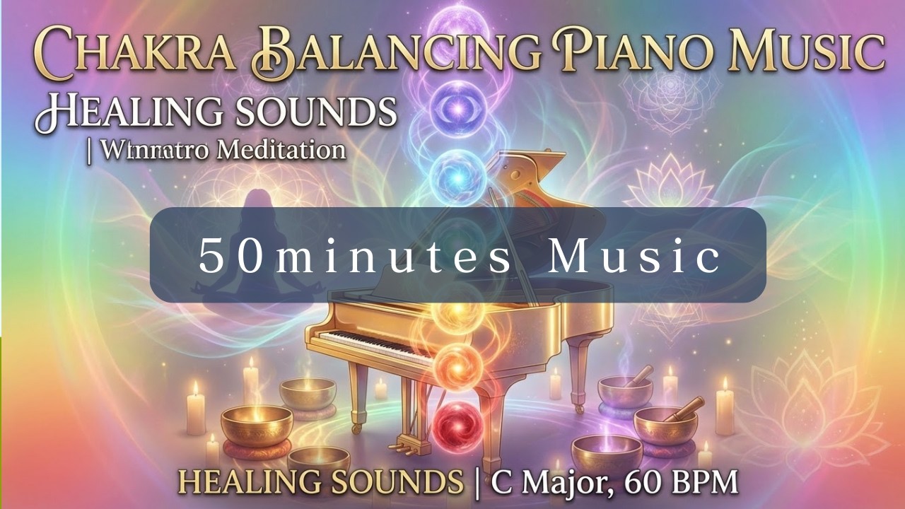 Chakra Balancing Piano Music with Tibetan Singing Bowls - YouTube