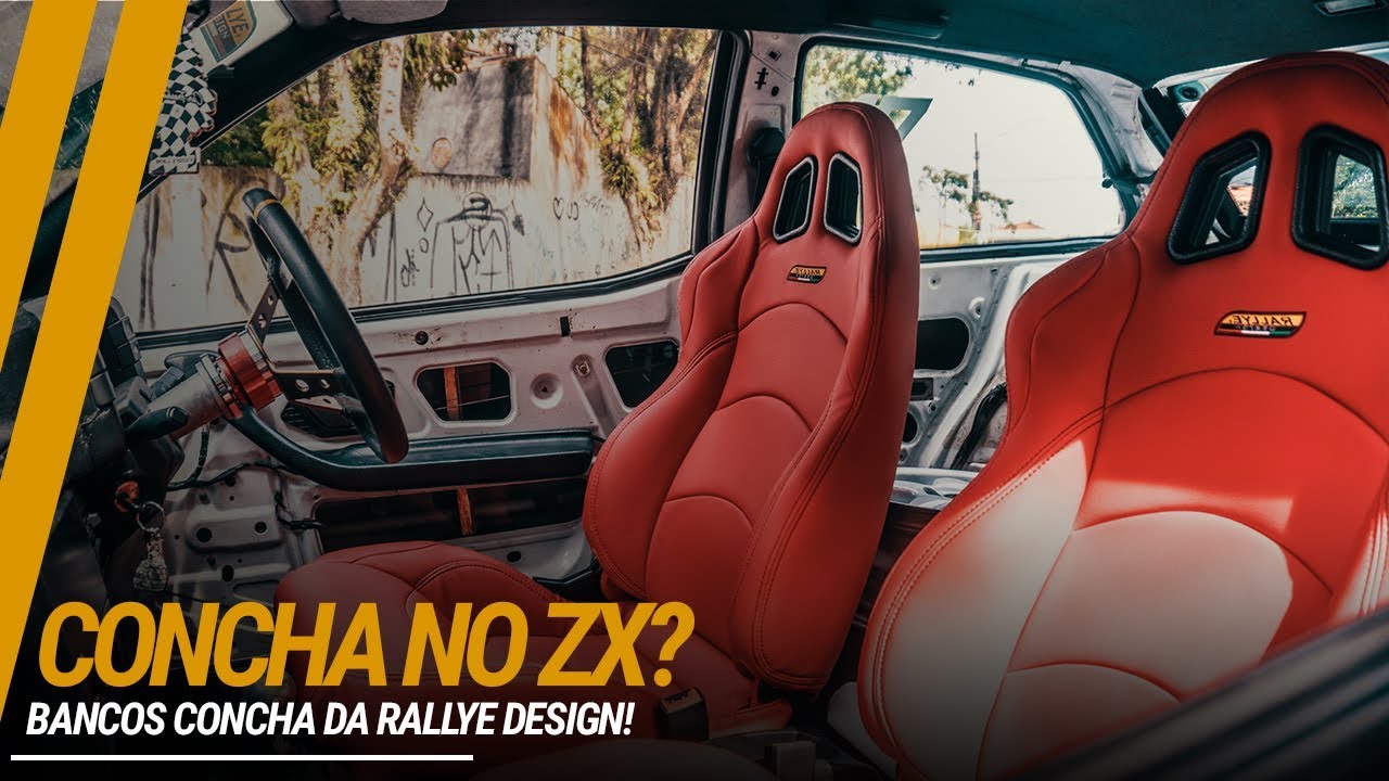 BANCOS CONCHA RALLYE DESIGN + ÚNICO NISSAN DO BRASIL - YouTube
