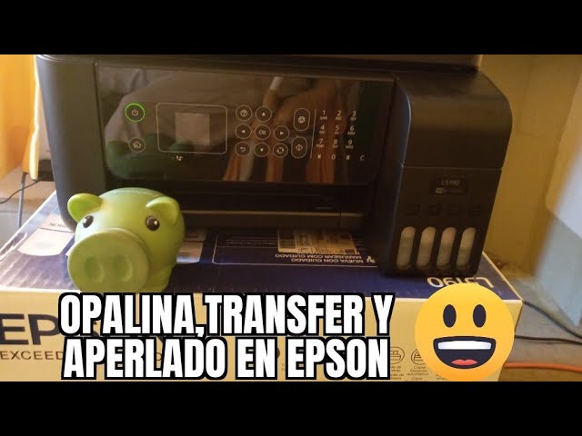 papel transfer, aperlado y opalina en Impresoras Epson . - YouTube