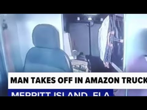Florida man arrested for hopping into Amazon truck, driving it with employee in back