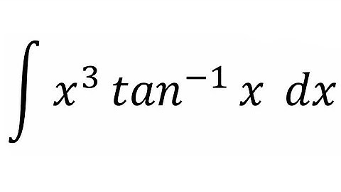 Integral of x³arc(tan(x))
