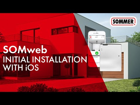 Initial installation of the SOMweb app on iOS devices | Smart Home solution for garage doors