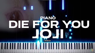 joji -Die For You Piano Tutorial free midi for you