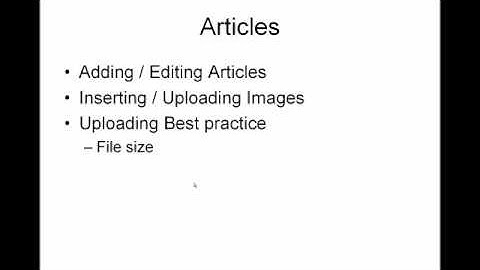 Joomla Training: Getting Started - Part 2